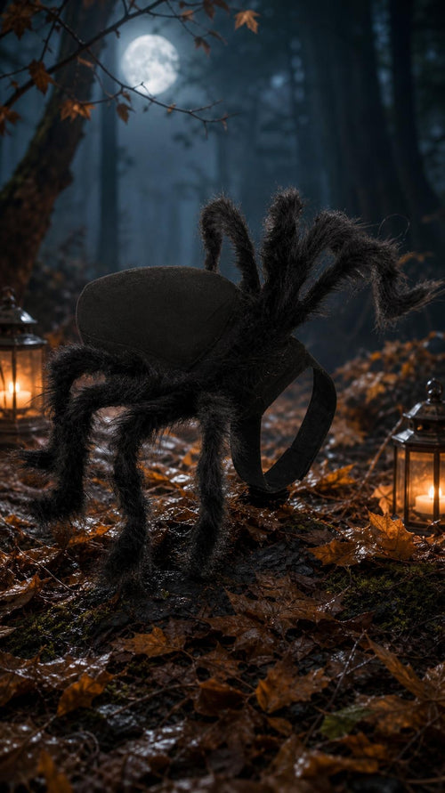 Costume d'araignée velue d'Halloween pour chien et chat, vue 2
